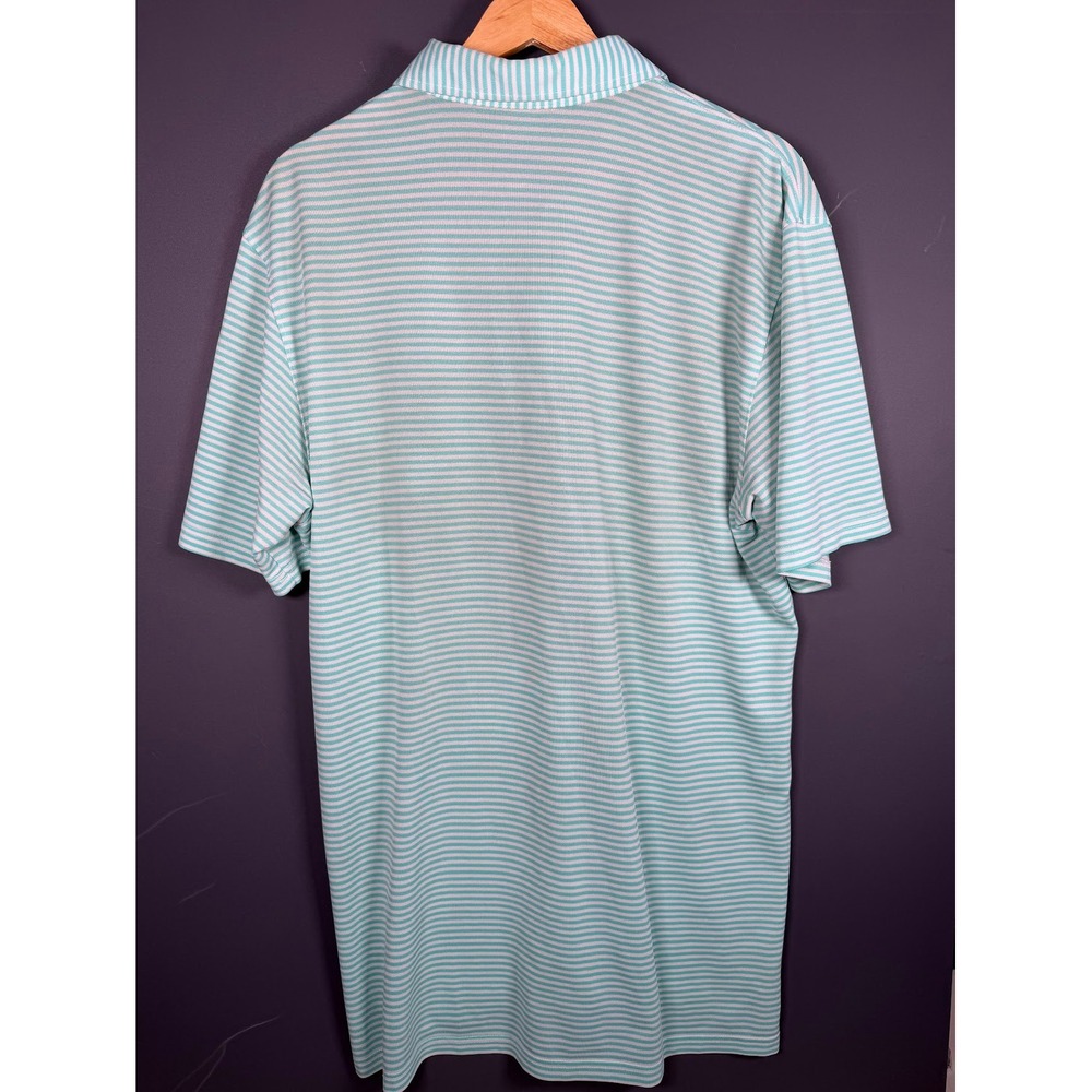 Holderness & Bourne Mens Large Golf Polo Shirt Mint Green Waterfall Golf Course - Picture 5 of 7